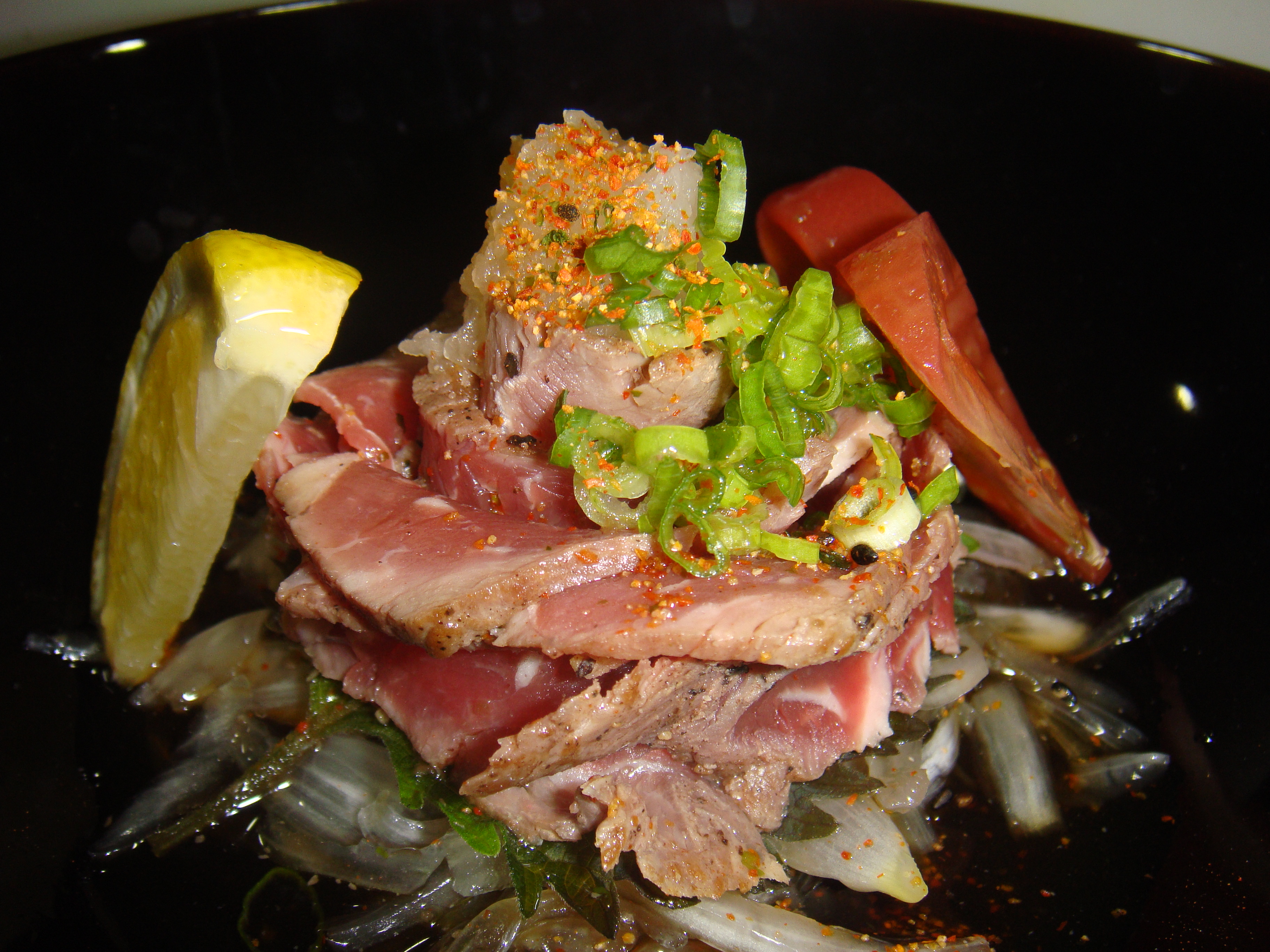 Seared Beef Slices With Ponzu Sauce